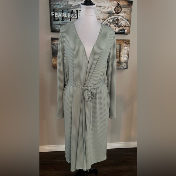 Ekouaer Ribbed Light Weight Long Length Robe - Picture 1 of 6
